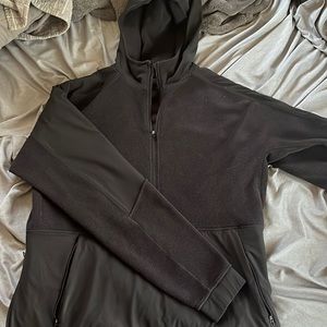 Lululemon Half zip fleece hoodie black